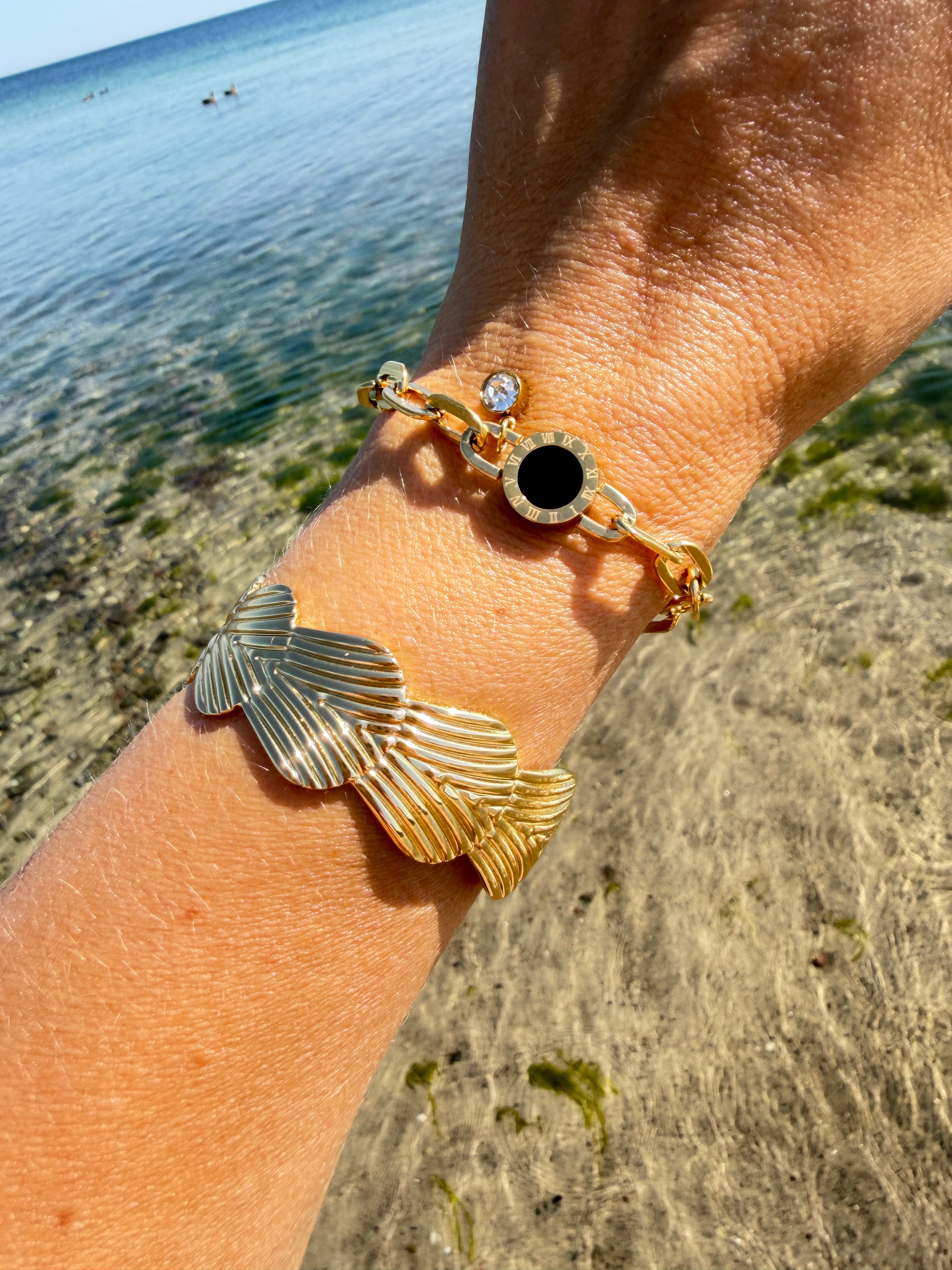 Bracciale LIVIA, acciaio placcato oro 18K
