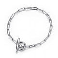 NOÉ Edelstahl-Armband mit Gliederkette und rundem Schließelement