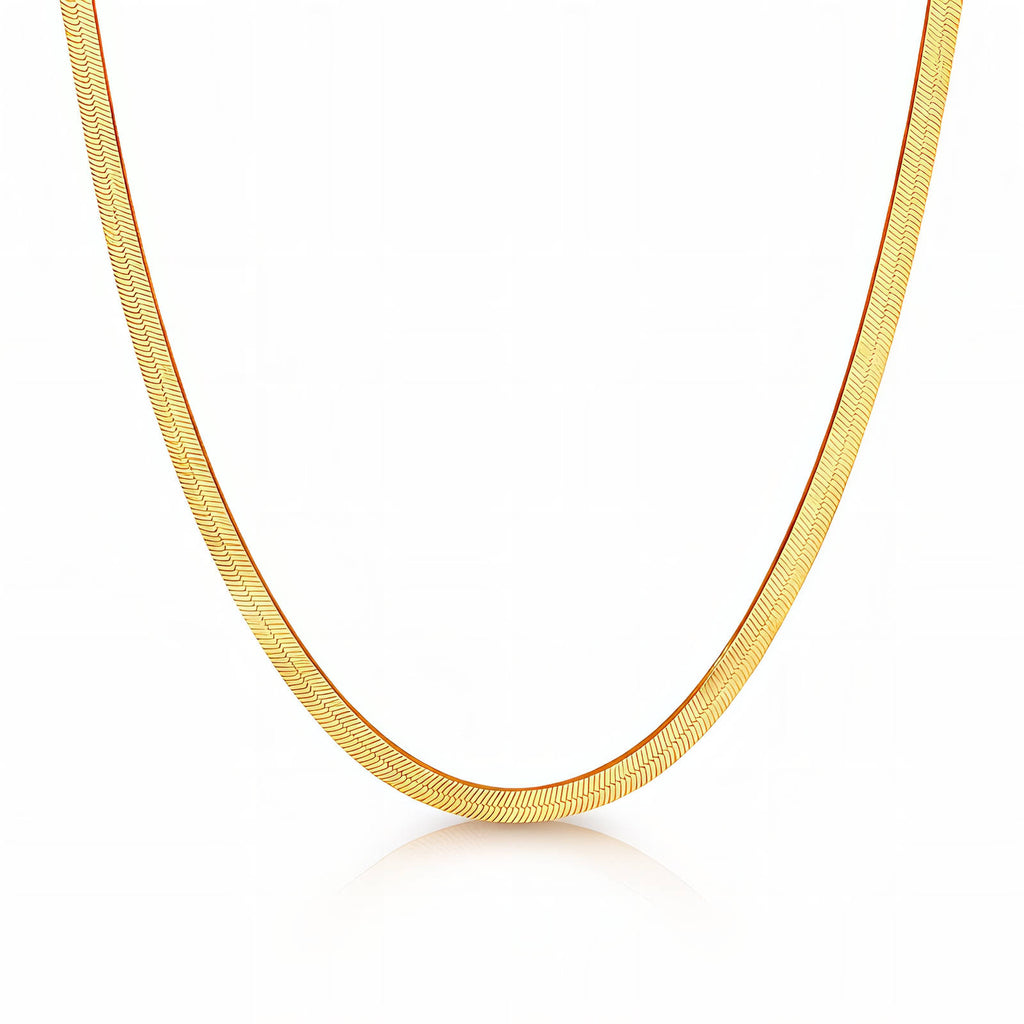 Goldplattierte Stahlkette mit Schuppenmuster-Gliedern