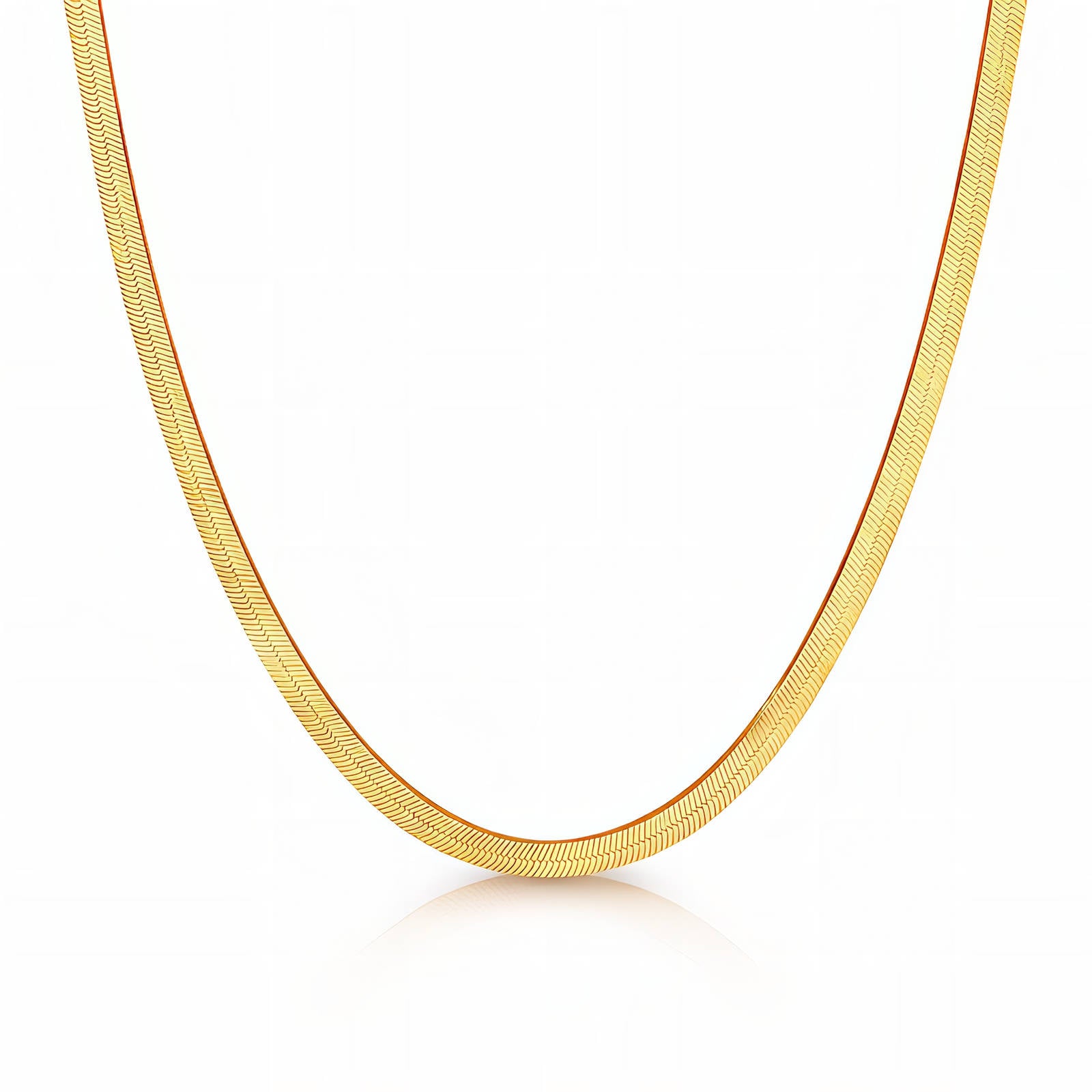 Goldplattierte Stahlkette mit Schuppenmuster-Gliedern