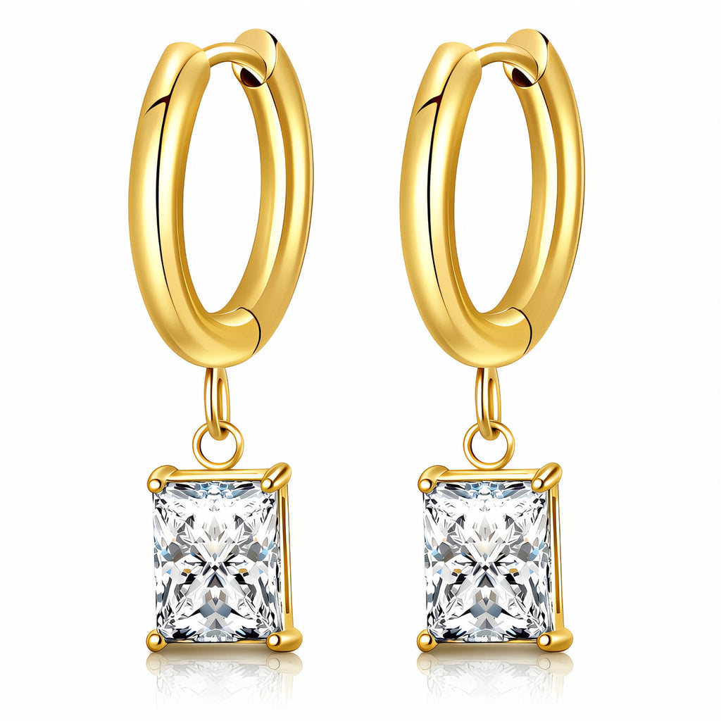 CHRISTA Creolen von JOURÉ – 18K PVD-vergoldete Edelstahl Creolen

