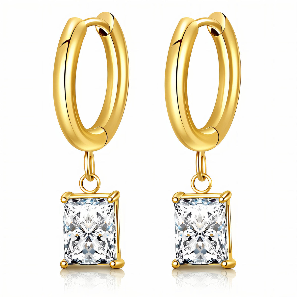 CHRISTA Creolen von JOURÉ – 18K PVD-vergoldete Edelstahl Creolen
