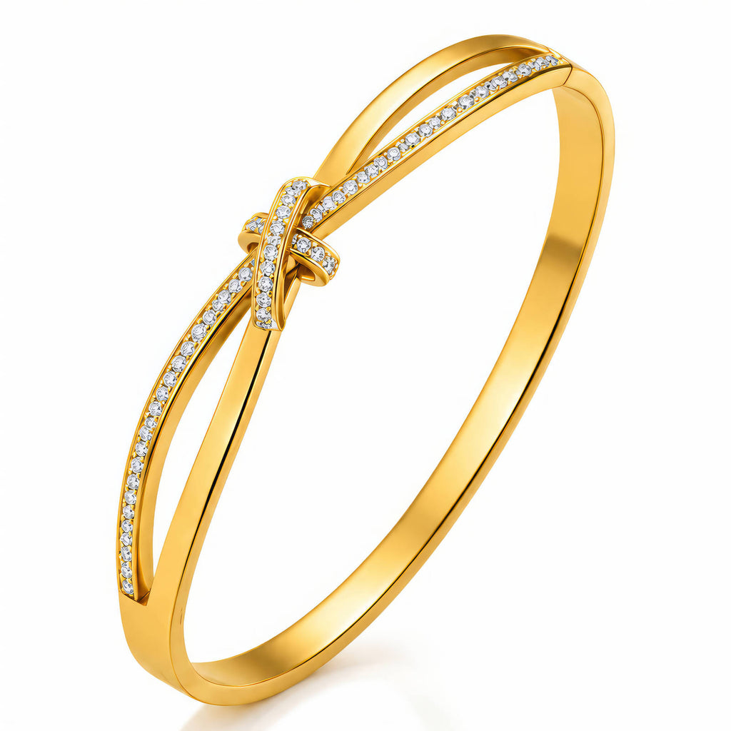 LIANA Armreif von JOURÉ – 18K PVD-vergoldeter Edelstahl Armreif
