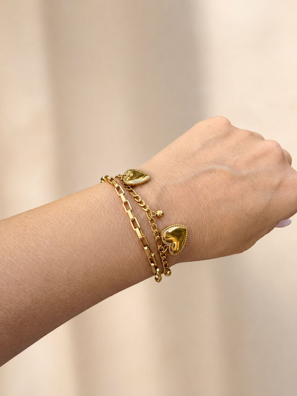 Bracciale MILA, acciaio placcato oro 18 carati