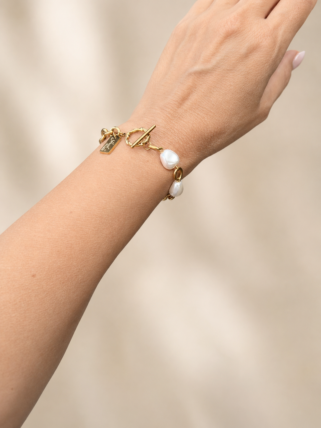 Bracciale Lea, acciaio placcato oro 18 carati