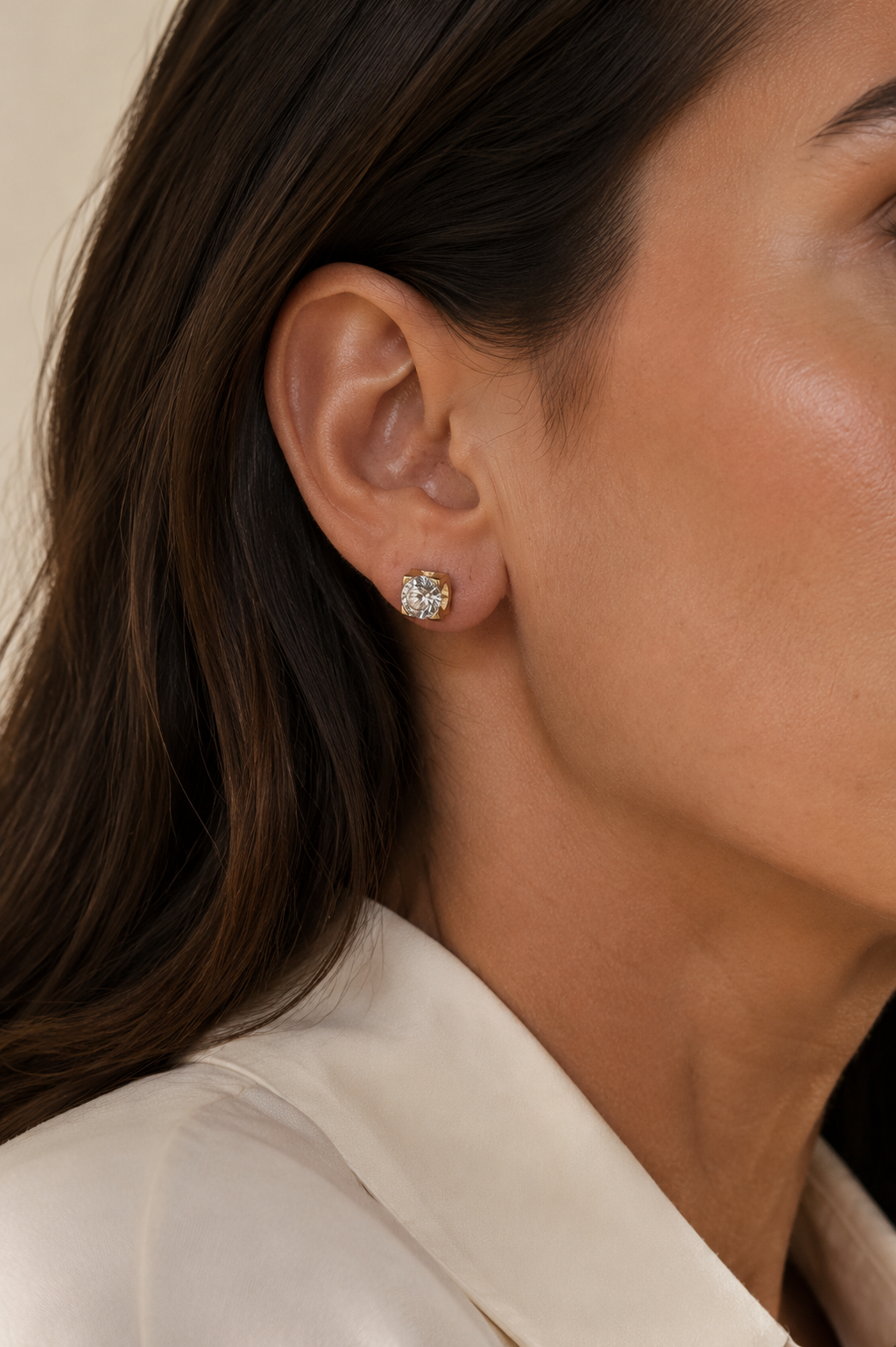 Orecchini a perno Luce – Placcati Oro 18K