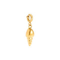 Atelier Charm ISLA, goldfarbener Anhänger in Eiscreme-Form